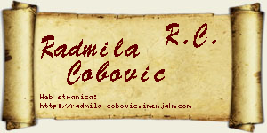 Radmila Čobović vizit kartica